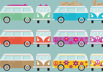 Retro Van - Free vector #365753